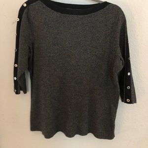 Smart 3/4 arm sweater grey and black nice quality